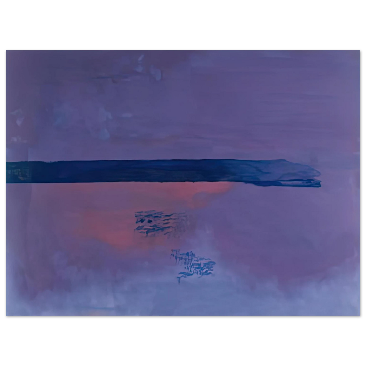 Helen Frankenthaler - Ebbing, 2002- Wall Art - 21x29.7 cm / 8x12" - Premium Wooden Framed Poster With Fine Art Paper - Wood frame