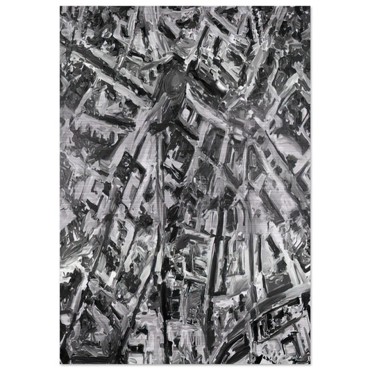 TOWNSCAPE PL 1970 - Gerhard Richter Brushed Aluminum Print - 70x100 cm / 28x40 inches | Gerhard Richter Aluminum Print | Gerhard Richter Prints