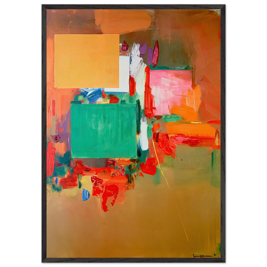 Song of the Nightingale - Hans Hofmann Framed Art Print – Black Wooden Frame - Default Title - -Framed Art Print