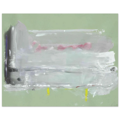 Helen Frankenthaler - Untitled - 1984 Wall art - 20x25 cm / 8x10 inches - Premium Wooden Framed Poster With Fine Art Paper-canvas - White frame