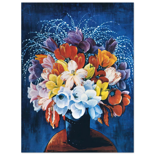 Moise Kisling - BOUQUET OF TULIPS Fine Art Poster - Default Title