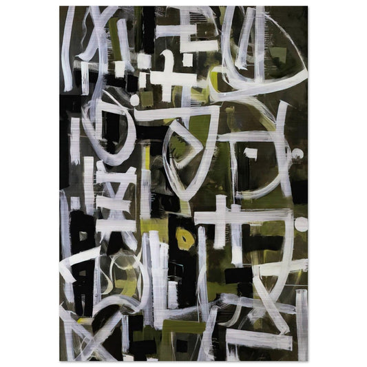 Number 2 - 1950 - Bradley Walker Tomlin Brushed Aluminum Print - 70x100 cm / 28x40 inches | Bradley Walker Tomlin Aluminum Print | Bradley Walker Tomlin Prints