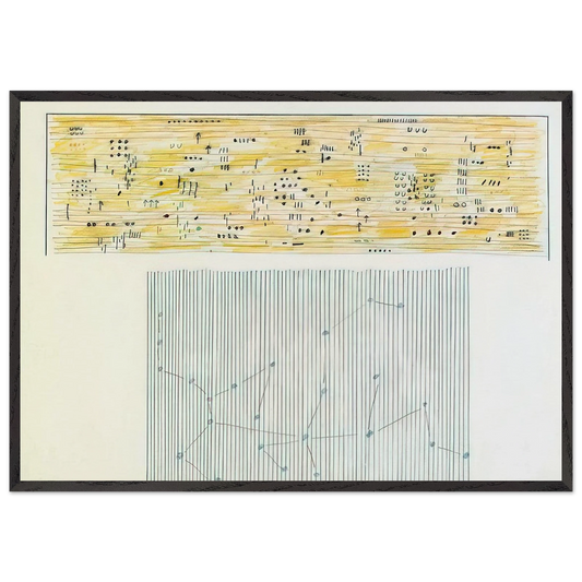 Islam - 1981 - Gene Davis 70x100 cm / 28x40 inches Framed Art Print – Black Wooden Frame