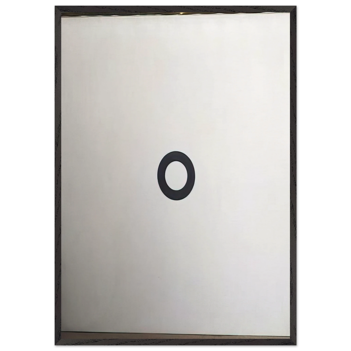 Cercle noir sur fond blanc - 1967 - Daniel Buren Framed Art Print – Black Wooden Frame - Default Title - -Framed Art Print