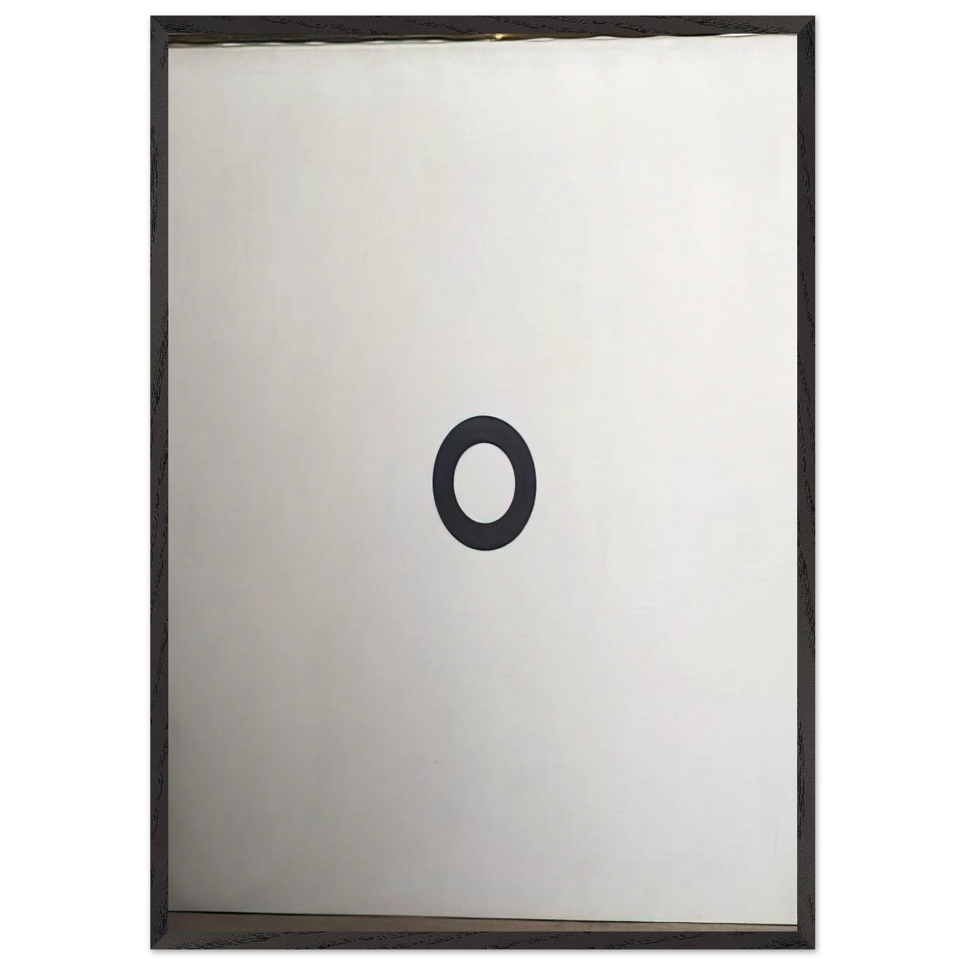 Cercle noir sur fond blanc - 1967 - Daniel Buren Framed Art Print – Black Wooden Frame - Default Title - -Framed Art Print