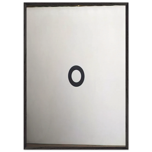 Cercle noir sur fond blanc - 1967 - Daniel Buren Framed Art Print – Black Wooden Frame - Default Title - -Framed Art Print
