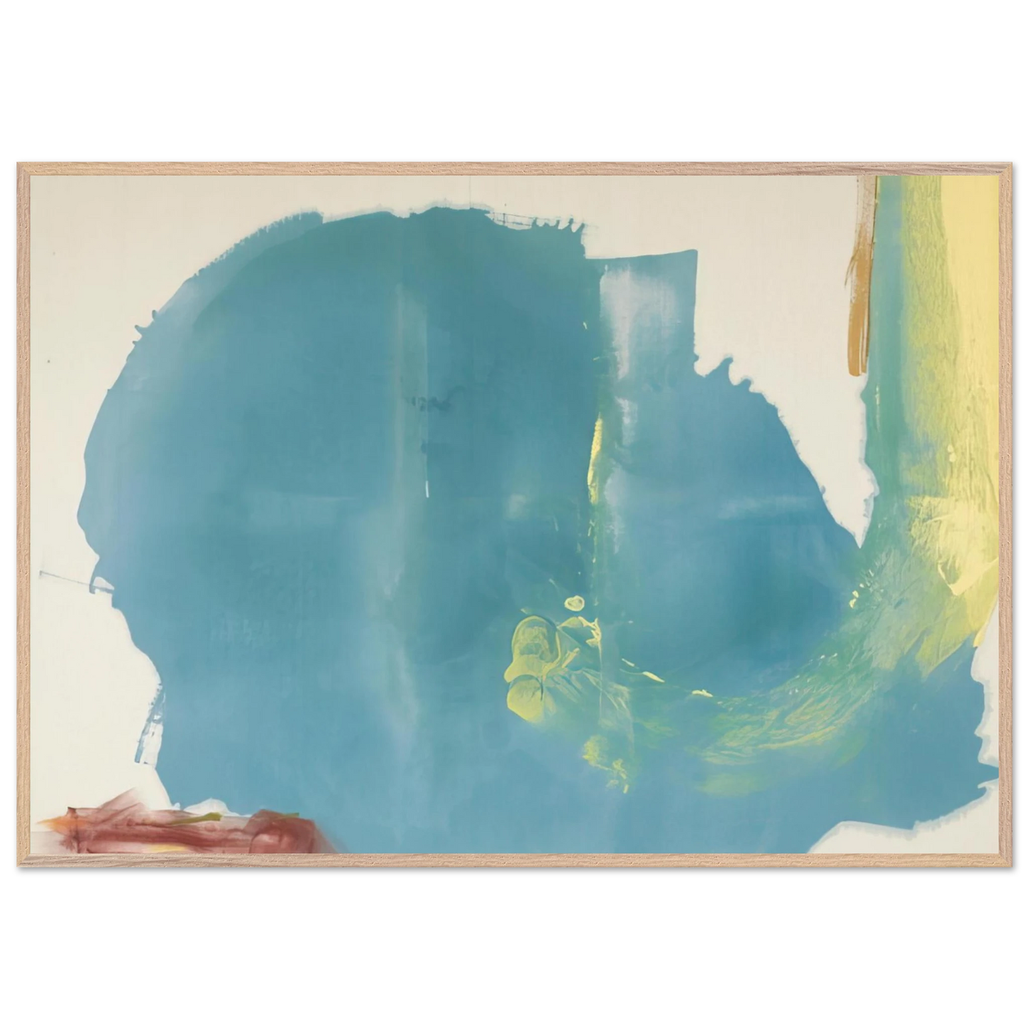 Helen Frankenthaler - Where Necessary - 1977 Wall art - 30x40 cm / 12x16 inches - Premium Wooden Framed Poster With Fine Art Paper - White frame