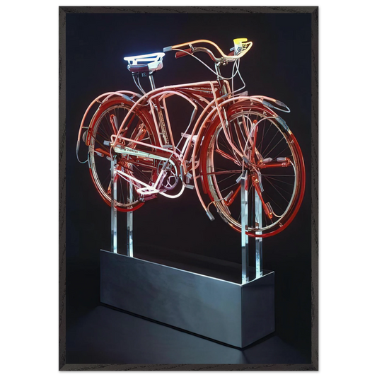 BICYCLOID IX 1994 - Robert Rauschenberg Framed Art Print – Black Wooden Frame - Default Title - -Framed Art Print