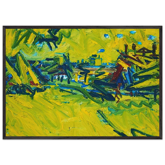 THE ORIGIN OF THE GREAT BEAR 1968 - Frank Auerbach Framed Art Print – Black Wooden Frame - Default Title - -Framed Art Print