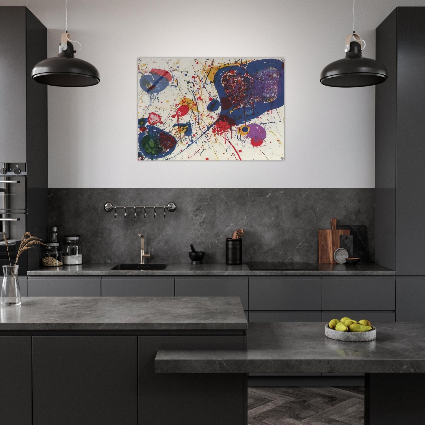 Light Violet  Lembark L20  - Sam Francis Acrylic Print - 70x100 cm / 28x40″ inches | Sam Francis Wall Art | Sam Francis Prints