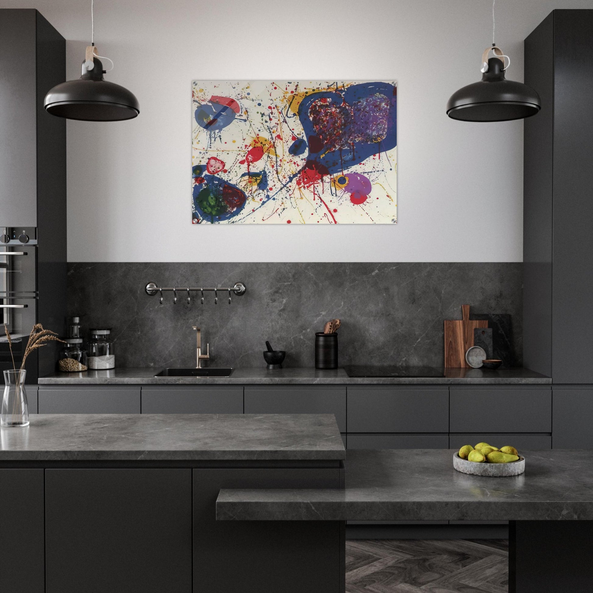 Light Violet  Lembark L20  - Sam Francis Acrylic Print - 70x100 cm / 28x40″ inches | Sam Francis Wall Art | Sam Francis Prints