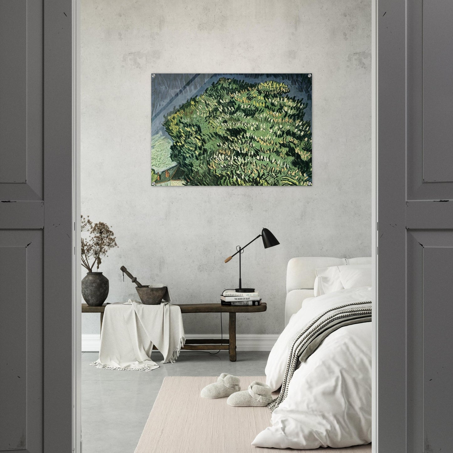 Chestnut Trees in Blossom - Vincent van Gogh Acrylic Print - 70x100 cm / 28x40″ inches