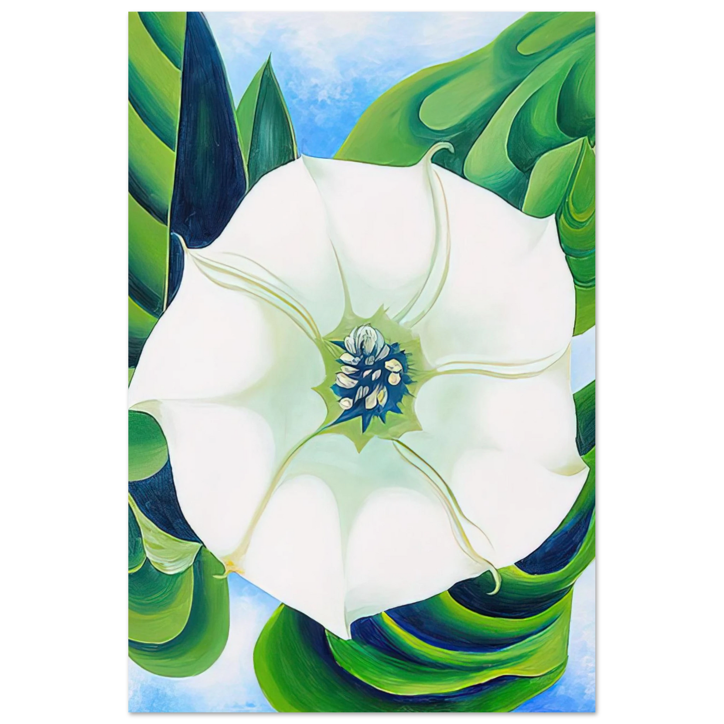 Georgia O'Keeffe - Jimson Weed Fine Art Poster - 40x60 cm / 16x24 inches