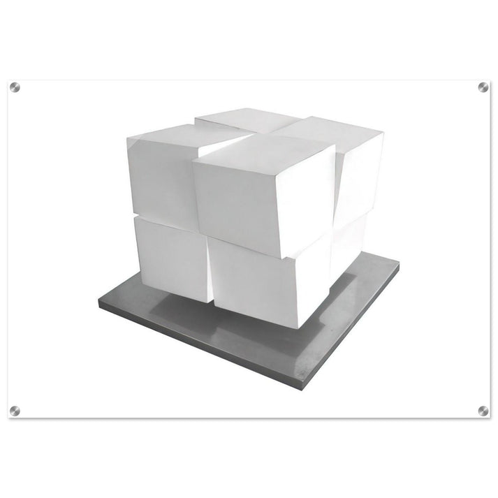 Split Cube - 1962 - Jeremy Moon Acrylic Print - 70x100 cm / 28x40″ inches | Jeremy Moon Wall Art | Jeremy Moon Prints