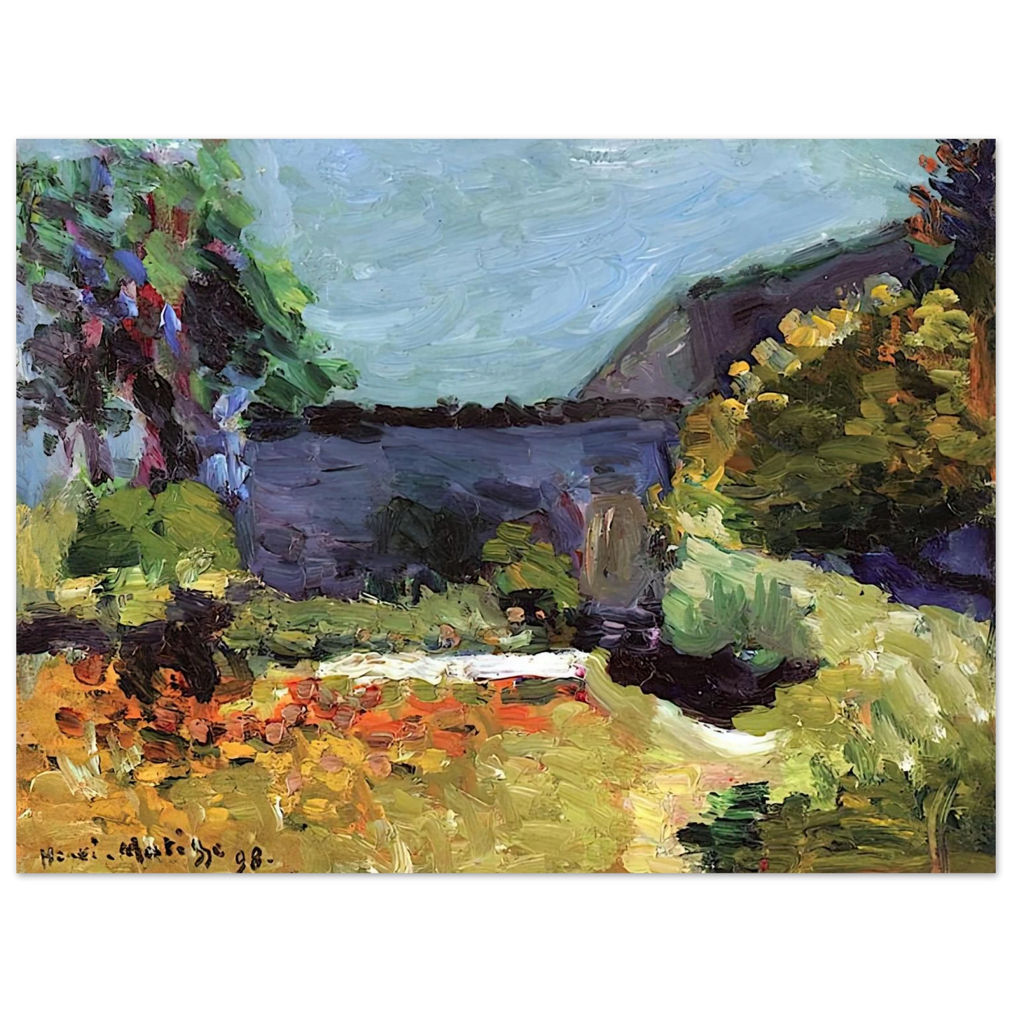 Henri Matisse - LANDSCAPE 1898 Fine Art Poster - Default Title