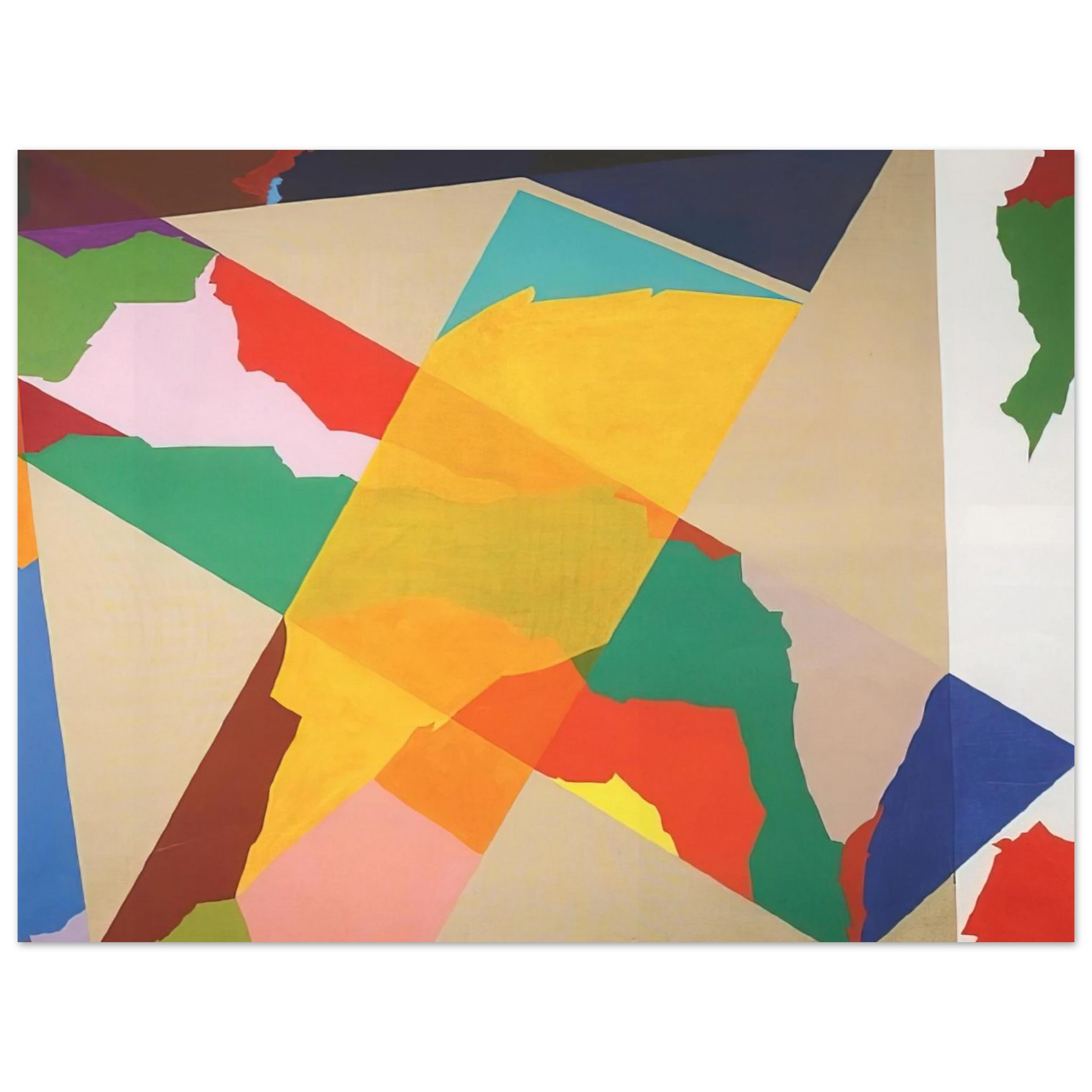 Piero Dorazio - In Croce III - 1969 Fine Art Poster - Default Title