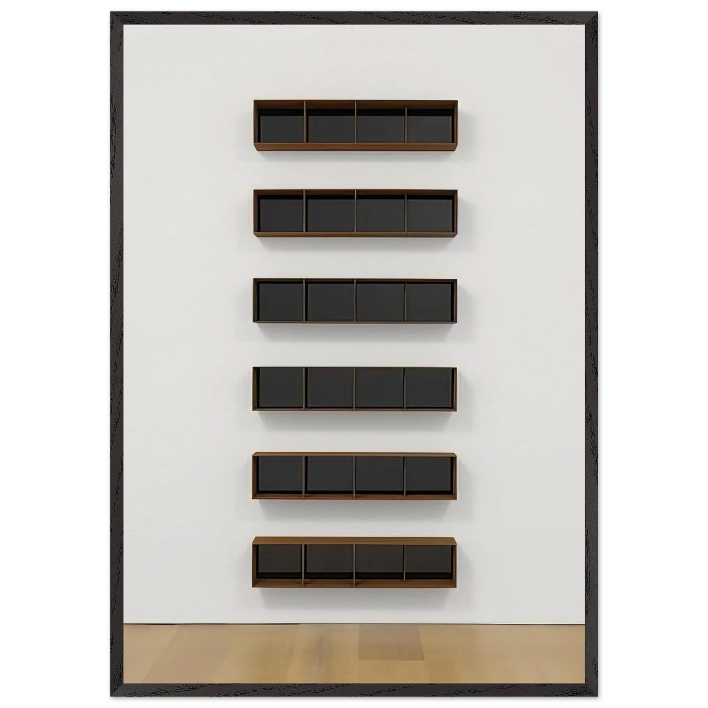 Untitled - 1994 N1 - Donald Judd Framed Art Print – Black Wooden Frame - Default Title - -Framed Art Print