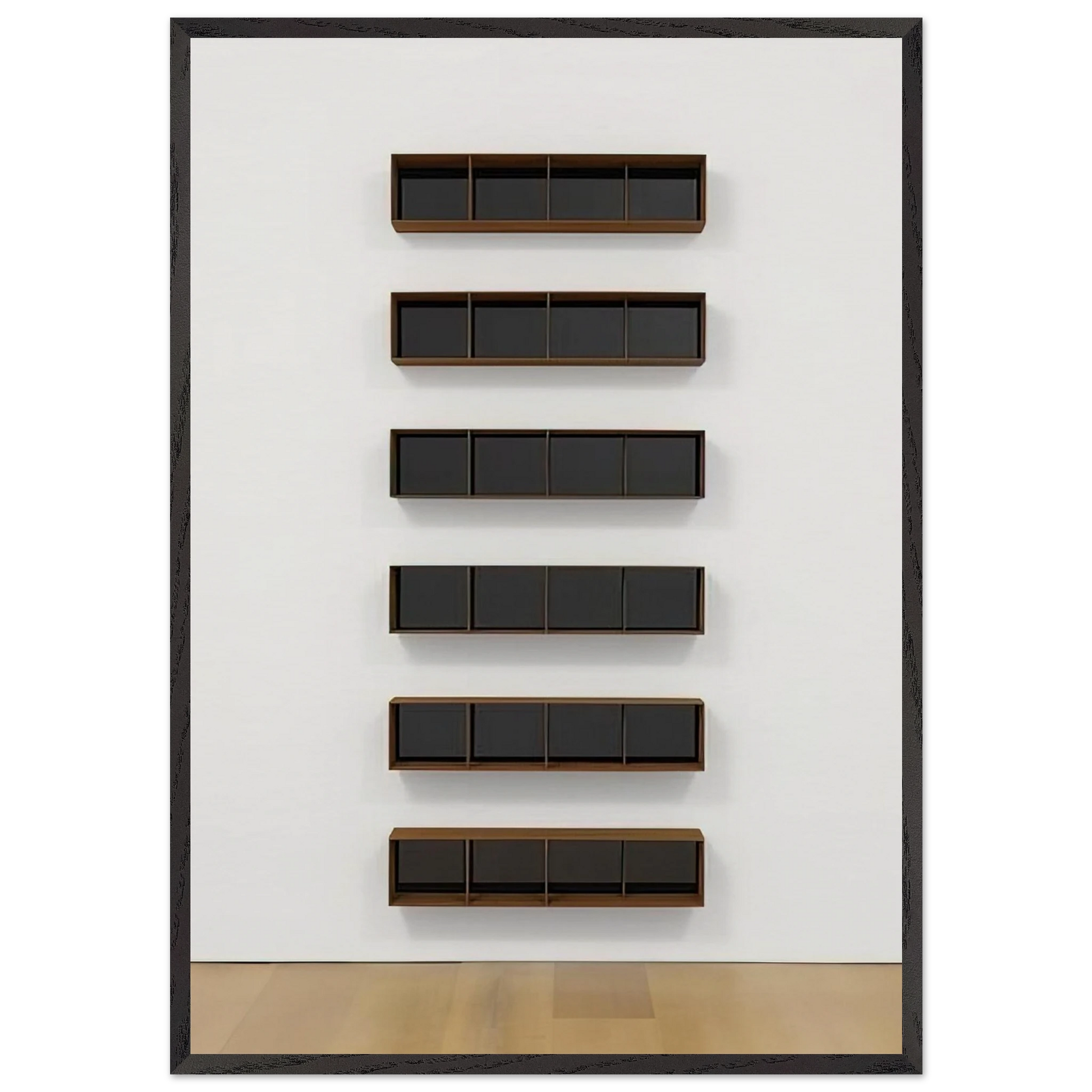 Untitled - 1994 N1 - Donald Judd Framed Art Print – Black Wooden Frame - Default Title - -Framed Art Print
