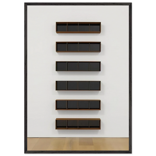 Untitled - 1994 N1 - Donald Judd 70x100 cm / 28x40 inches Framed Art Print – Black Wooden Frame