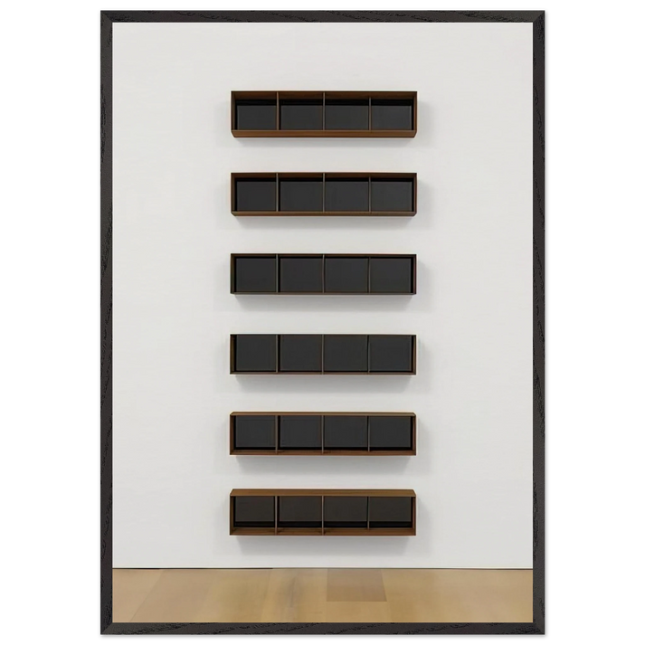 Untitled - 1994 N1 - Donald Judd 70x100 cm / 28x40 inches Framed Art Print – Black Wooden Frame