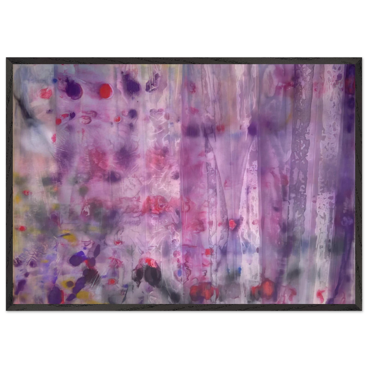 April 4 - Sam Gilliam Framed Art Print – Black Wooden Frame - Default Title - -Framed Art Print