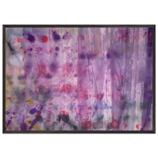 April 4 - Sam Gilliam Framed Art Print – Black Wooden Frame - Default Title - -Framed Art Print