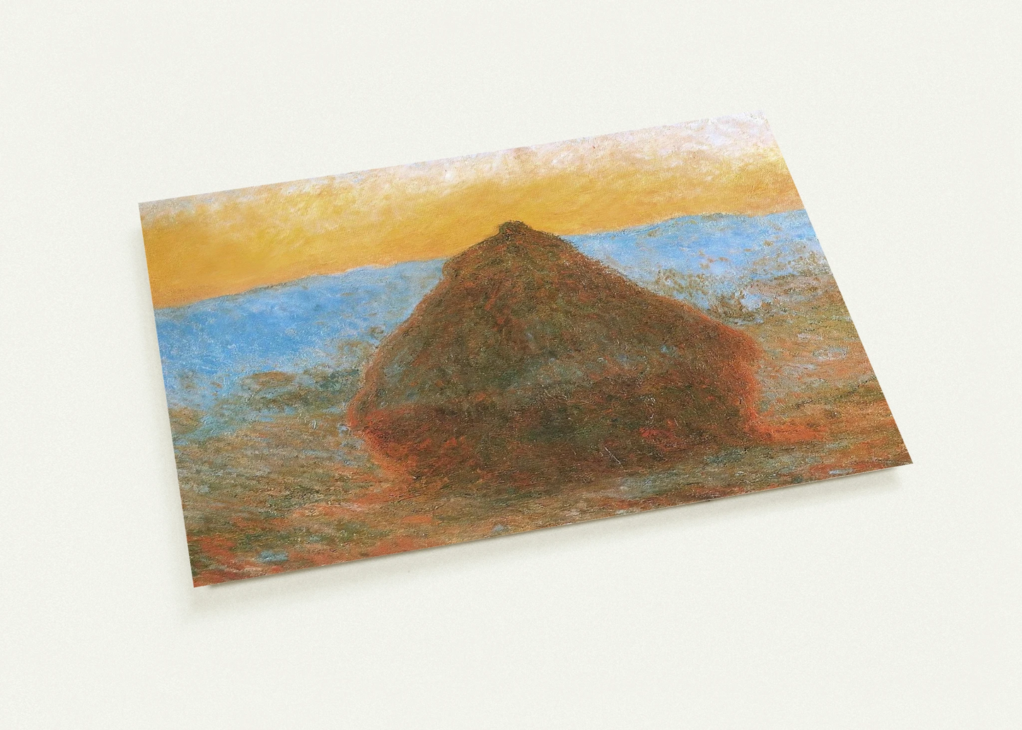Grainstack By claude monet Pack of 10 Post Cards | claude monet Post Cards | A6 (10.5 x 14.8 cm) - 4.1 x 5.8 inches