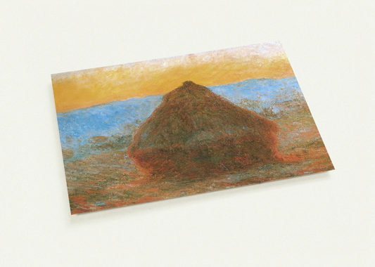 Grainstack By claude monet Pack of 10 Post Cards | claude monet Post Cards | A6 (10.5 x 14.8 cm) - 4.1 x 5.8 inches