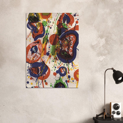 Untitled  from Pasadena Box   Lembark L59  - Sam Francis Brushed Aluminum Print - 70x100 cm / 28x40 inches | Sam Francis Aluminum Print | Sam Francis Prints