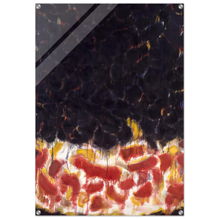 Red and Black - Sam Francis Acrylic Print - 70x100 cm / 28x40″ inches | Sam Francis Wall Art | Sam Francis Prints
