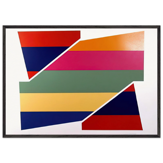 Rotation I - 1980 - Larry Zox Framed Art Print – Black Wooden Frame - Default Title - -Framed Art Print