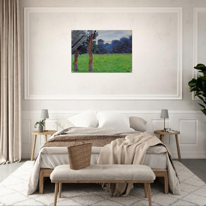 Two Trees in a Meadow - claude monet Acrylic Print - 70x100 cm / 28x40″ inches