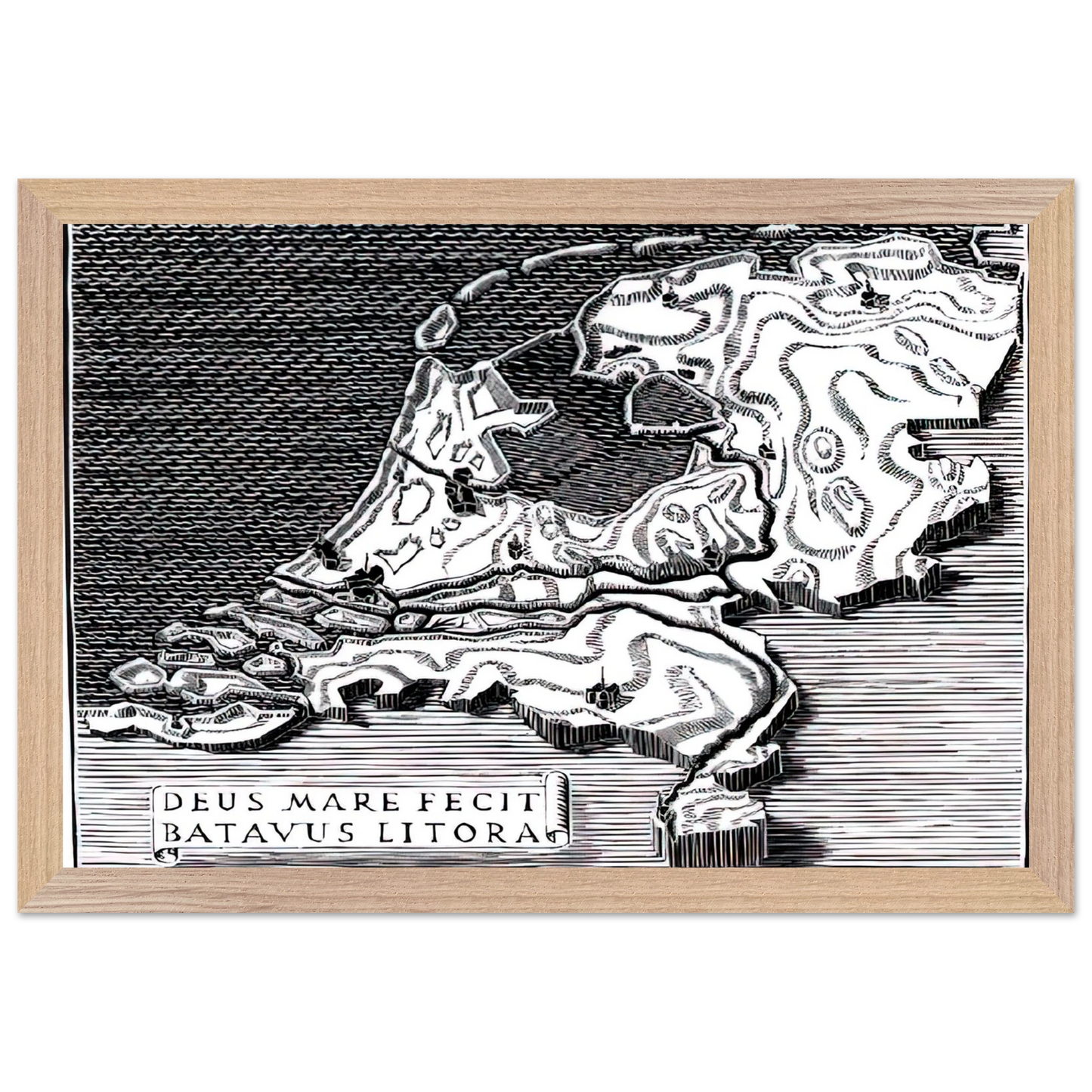 MC Escher - ESCHER (28) Wall Art - 30x40 cm / 12x16 inches - Premium Wooden Framed Poster With Fine Art Paper - White frame
