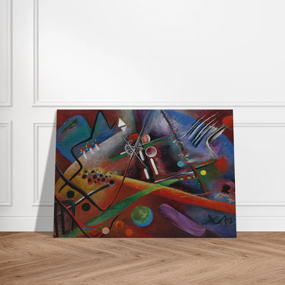 CON ROSO 1918 - Rudolf Bauer Brushed Aluminum Print - 70x100 cm / 28x40 inches | Rudolf Bauer Aluminum Print | Rudolf Bauer Prints