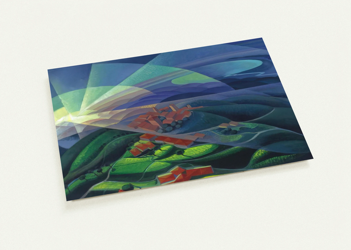 Aurora Volando - 1933 By Gerardo Dottori Pack of 10 Post Cards | Gerardo Dottori Post Cards | A6 (10.5 x 14.8 cm) - 4.1 x 5.8 inches