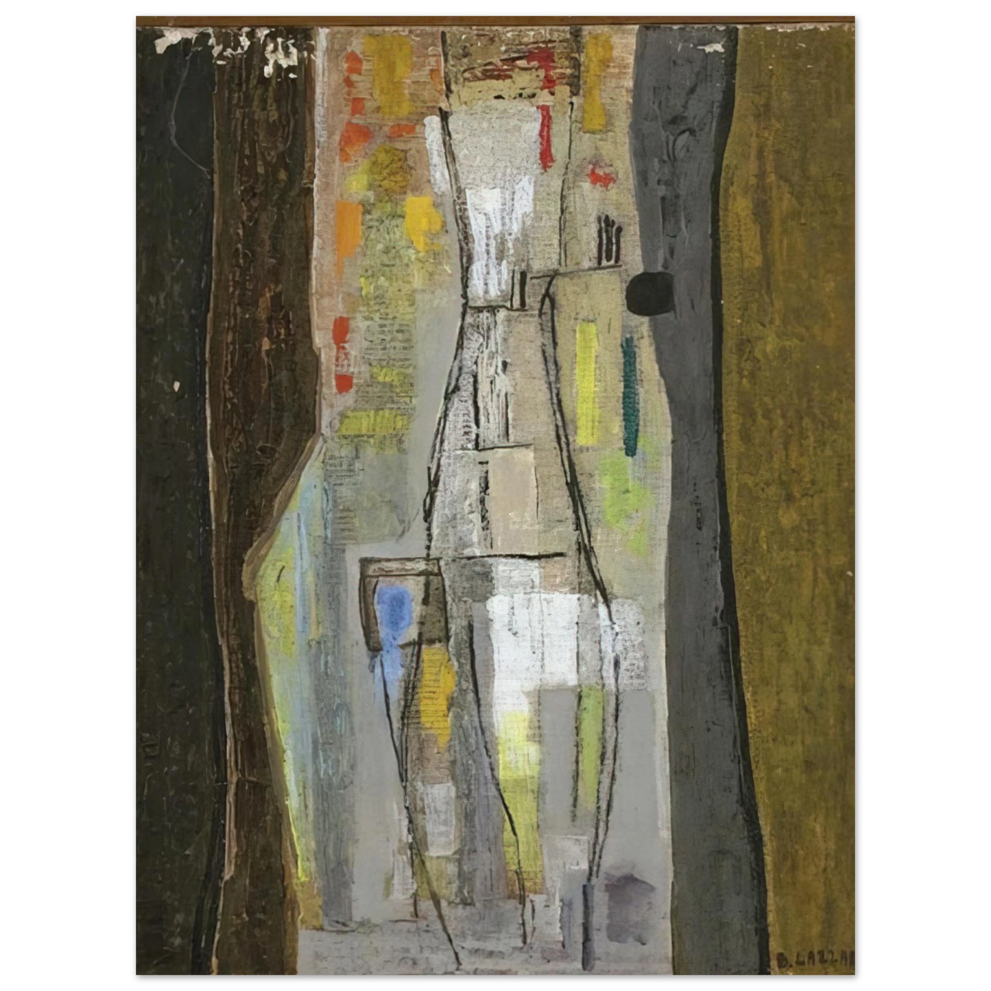 Bice Lazzari - Stratificazione I - Art Informel Fine Art Poster - Default Title