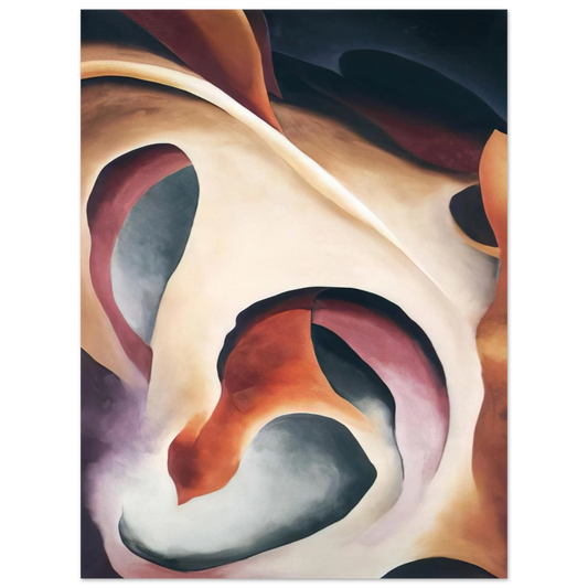 Georgia O'Keeffe - Leaf Motif 2 Fine Art Poster - 13x18 cm / 5x7 inches