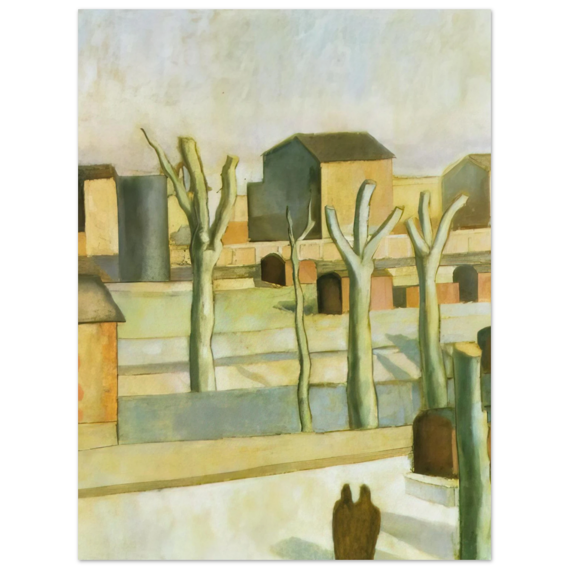 Salvador Dali - THE STATION AT FIGUERAS Fine Art Poster - Default Title