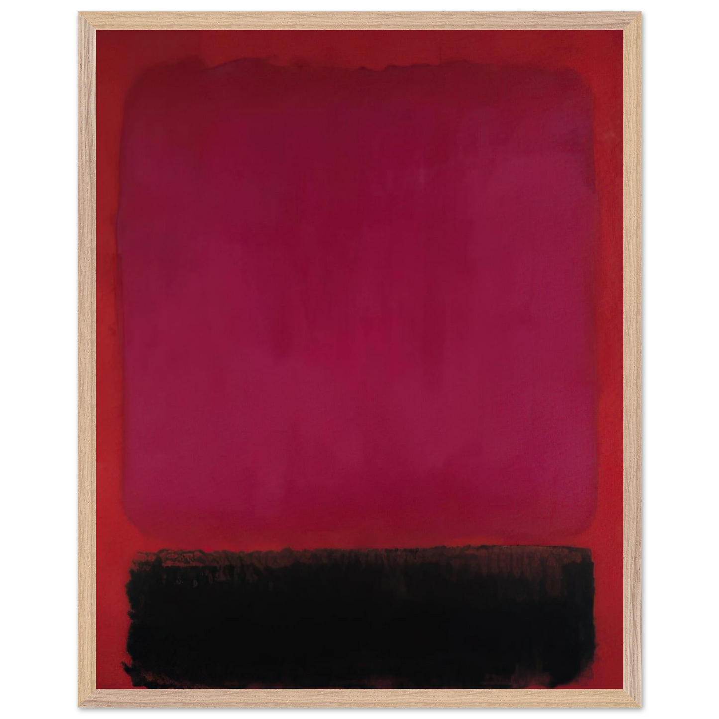 Helen Frankenthaler - Untitled - 1967 Wall art - A1 (59.4 x 84.1  cm) - Premium Wooden Framed Poster With Fine Art Paper - White frame