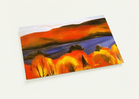 Lake George, Autumn By Georgia O'Keeffe Pack of 10 Post Cards | Georgia O'Keeffe Post Cards | A6 (10.5 x 14.8 cm) - 4.1 x 5.8 inches