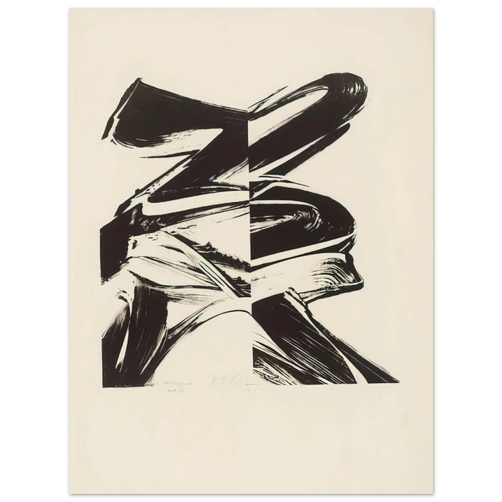 Karl Otto Gotz - Untitled From a Laugh without Mouth  75x100 cm / 30x40inches Fine Art Poster