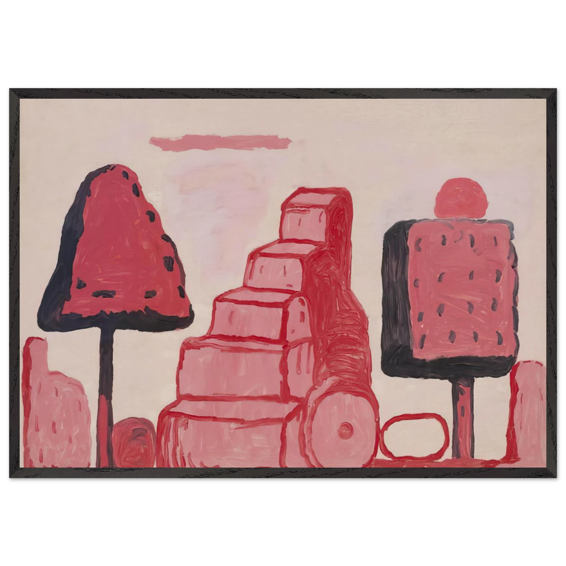 BOX TREE ROME - Philip Guston Framed Art Print – Black Wooden Frame - Default Title - -Framed Art Print