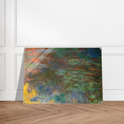 Water Lily Pond, Evening right panel - claude monet Acrylic Print - 70x100 cm / 28x40″ inches | claude monet Wall Art | claude monet Prints