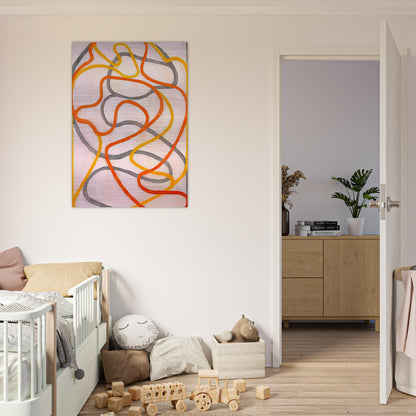 Attendant 5 - 1999 - Brice Marden Brushed Aluminum Print - 70x100 cm / 28x40 inches | Brice Marden Aluminum Print | Brice Marden Prints