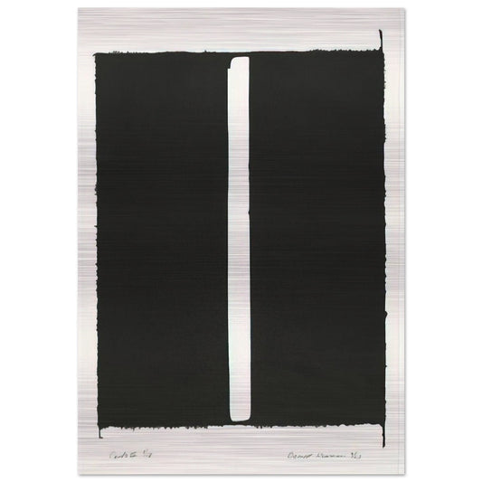 Canto III - Barnett Newman Brushed Aluminum Print - 70x100 cm / 28x40 inches | Barnett Newman Aluminum Print | Barnett Newman Prints