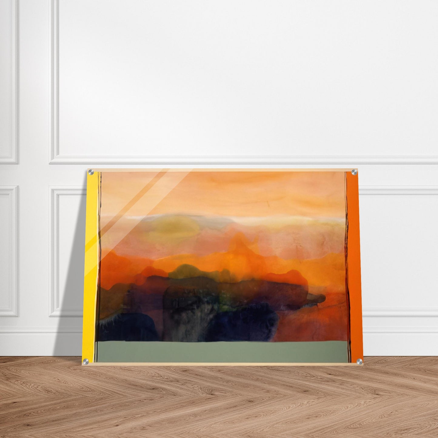 Valley of Stone - 1989 - Ronnie Landfield Acrylic Print - 70x100 cm / 28x40″ inches | Ronnie Landfield Wall Art | Ronnie Landfield Prints