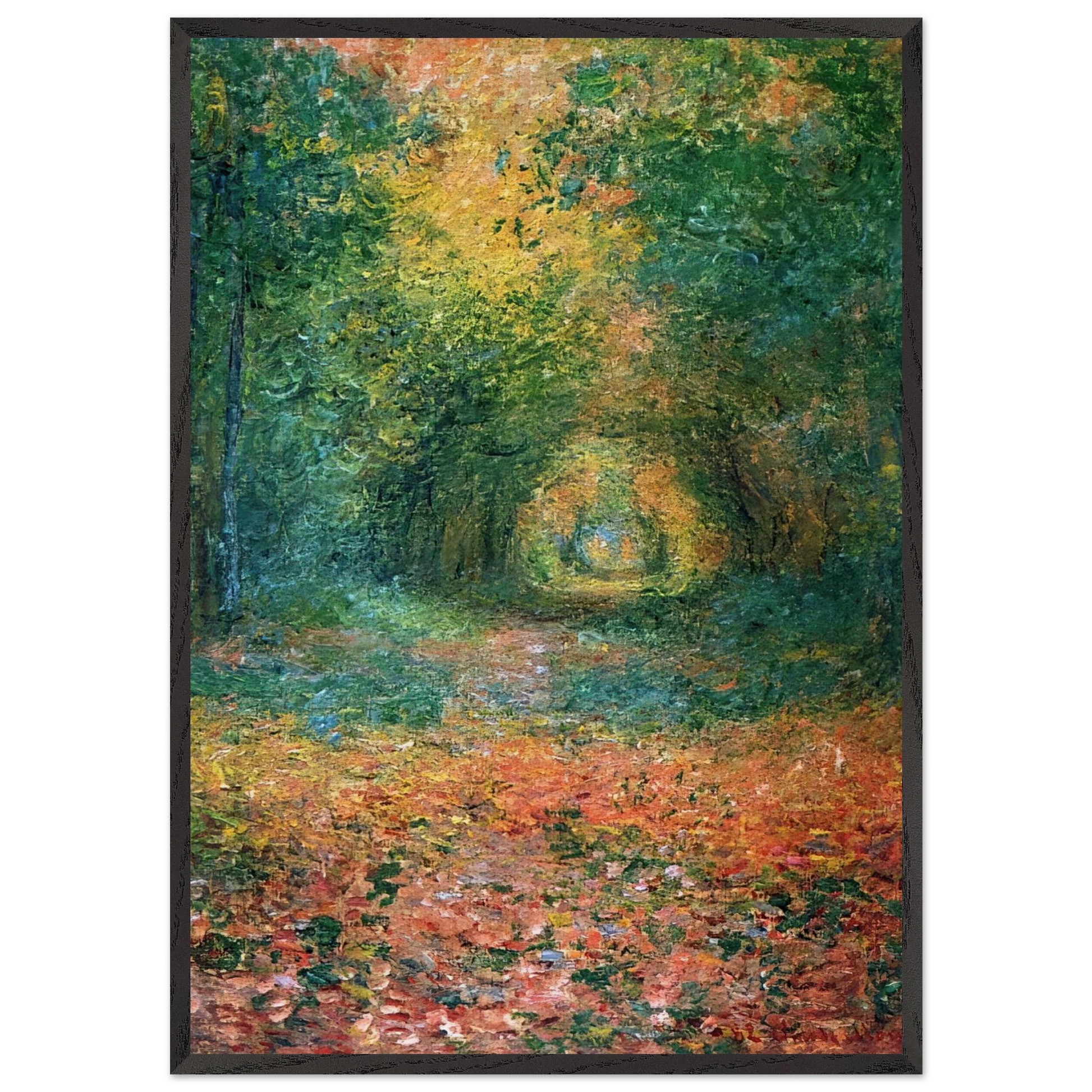 The Undergrowth in the Forest of Saint-Germain - claude monet Framed Art Print – Black Wooden Frame - Default Title - -Framed Art Print