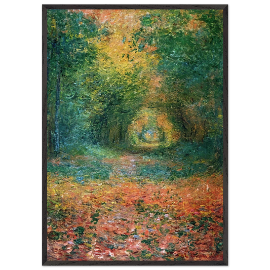 The Undergrowth in the Forest of Saint-Germain - claude monet Framed Art Print – Black Wooden Frame - Default Title - -Framed Art Print