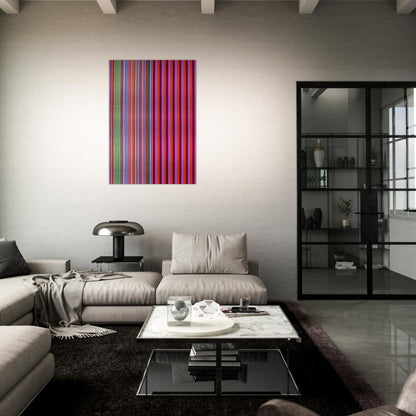 Red Baron - 1966 - Gene Davis Brushed Aluminum Print - 70x100 cm / 28x40 inches | Gene Davis Aluminum Print | Gene Davis Prints