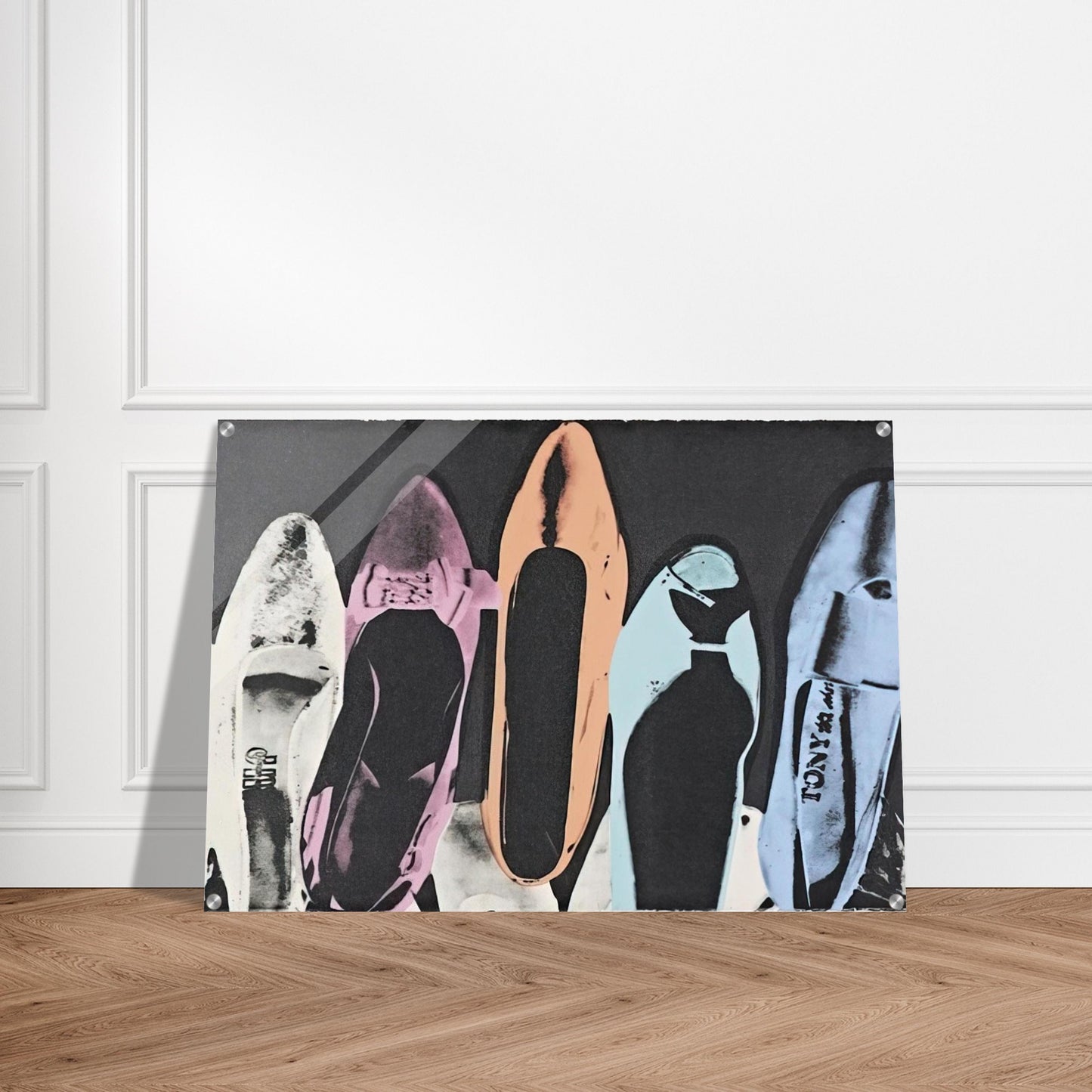 Diamond Dust Shoes - Andy Warhol Acrylic Print - 70x100 cm / 28x40″ inches | Andy Warhol Wall Art | Andy Warhol Prints